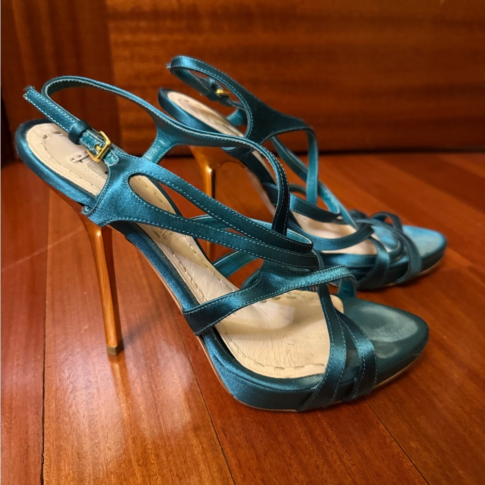 Miu Miu Satin Strappy Sandal